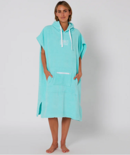 O&E LADIES HOODED PONCHO - MINT