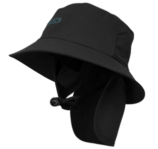 FCS surf bucket hat Black/ Tidal Teal