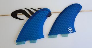 Curve Fins Retro Blue - FCSII Tab Twin