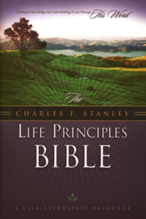 NKJV Charles Stanley Life Principles Daily Bible, Hard Cover