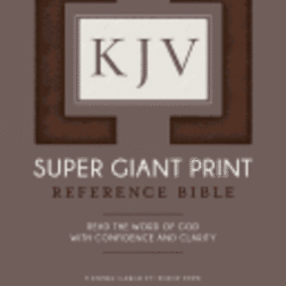 KJV Super Giant Print Bible (Flexisoft, Brown)