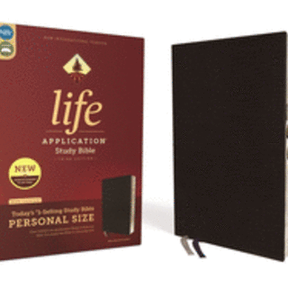 Niv, Life Application Study Bible, Third Edition, Personal Size, Bonded Leather, Black, Indexed, Red Letter Edition