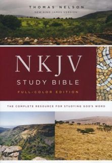 NKJV Study Bible, Hardcover, Full-Color, Red Letter Edition, Comfort Print