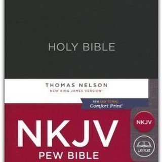 NKJV Pew Bible, Hardcover, Black, Red Letter Edition
