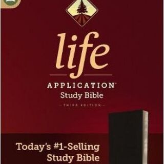 NIV Life Application Study Bible, Third Edition, Bonded Leather, Black, Red Letter Edition
