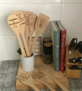 Round Wooden Spoons