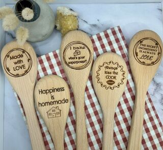 Round Wooden Spoons
