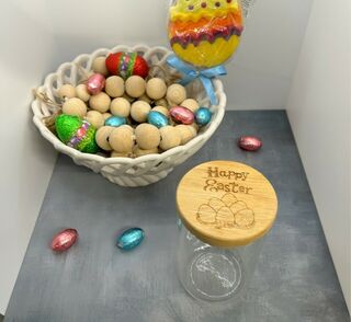 Medium Easter Jar - Happy Easter