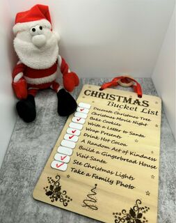 Christmas Bucket List Sign