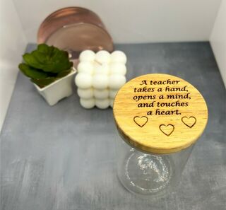 Mini Teachers Jars - 3 Hearts