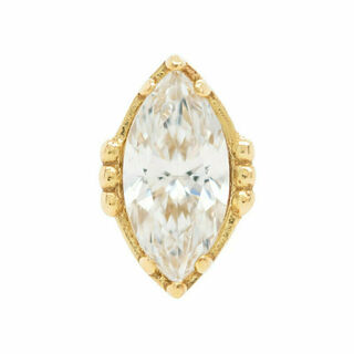 Yellow Gold Clear CZ