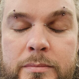 16gauge bridge & matched centre eyebrows