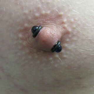 8g (3mm) Atypical Nipple Piercing