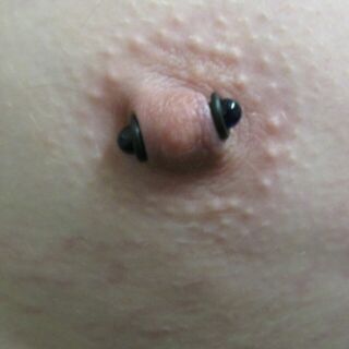 8g (3mm) Atypical Nipple Piercing