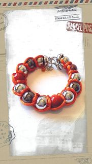 Orange Shambala Bracelet