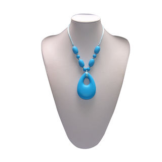 Mummy and Baby - Oval Pendant Sky Blue