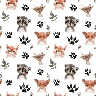 Cute Forest Animals - Paw Print