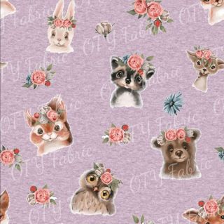 Marle mauve cute floral creatures