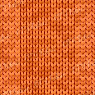 Chunky Faux Knit - Orange