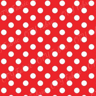 Red and White Polka Dot