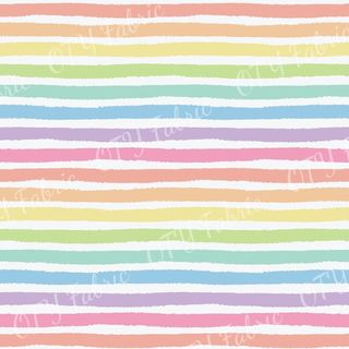 Watercolour Rainbow Stripes