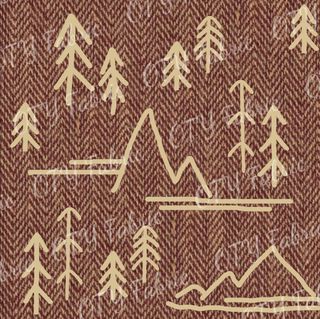 Primative scandi on burgundy tweed - Exclusive 