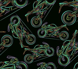 Neon Motorcycle