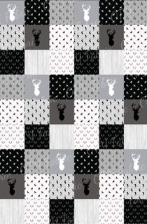 Faulty Stag Faux Quilt 220gsm