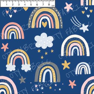 Little rainbow on blue  (exclusive print)