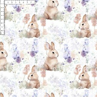 Lilac floral bunnies - EXCLUSIVE OTY PRINT