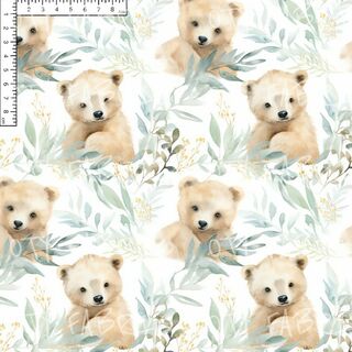 Bear cub foliage - EXCLUSIVE OTY PRINT