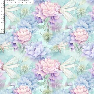 Pastel dragonfly garden - EXCLUSIVE OTY PRINT