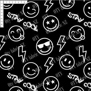 Smiley faces black