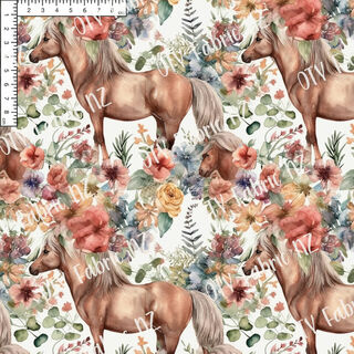 Floral horses