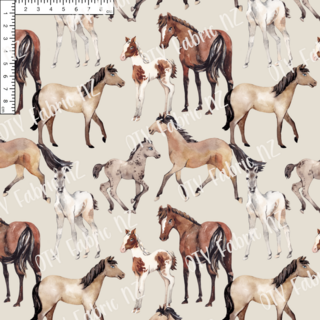Watercolour horses