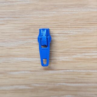 Bright electric blue zipper pull