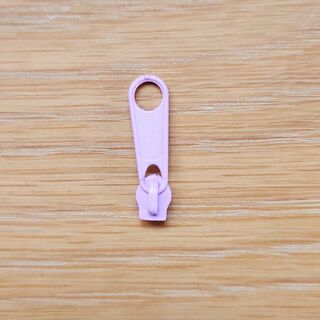 Baby pink zipper pull