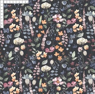 Muted navy sprig floral