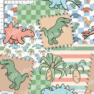 Boys Patchwork dinos