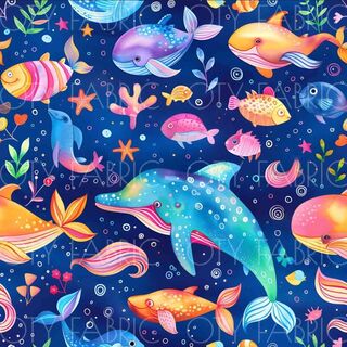 Bright sea creatures