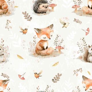 Watercolour Foxes