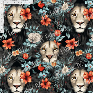 Vibrant floral lions - OTY EXCLUSIVE.