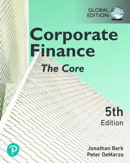 Corporate Finance: The Core, Global Edition (5th Edition)
