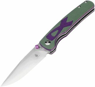 Kizer Fighter Purple Ribbon Folding Knife