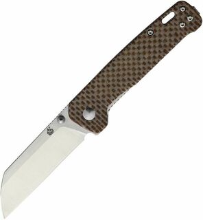 QSP Penguin D2 Brown Micarta Folding Knife