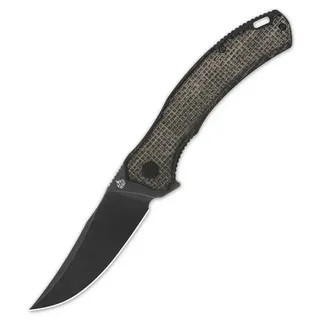 QSP Walrus Burlap Black Folding Knife