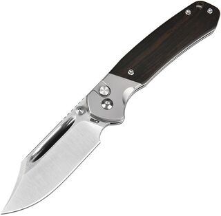 CJRB Bowie Pyrite Button Lock Ebony