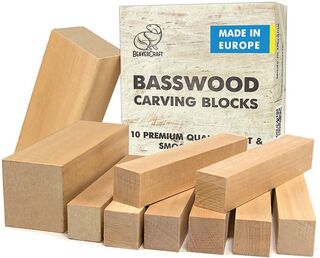 Beavercraft Basswood Carving Blocks x 10