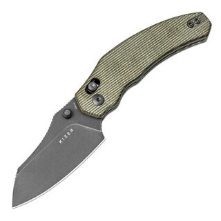 Kizer Vanguard Bulldog Green Micarta