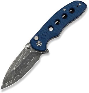 Civivi Triptych Button Lock Blue Folding Knife